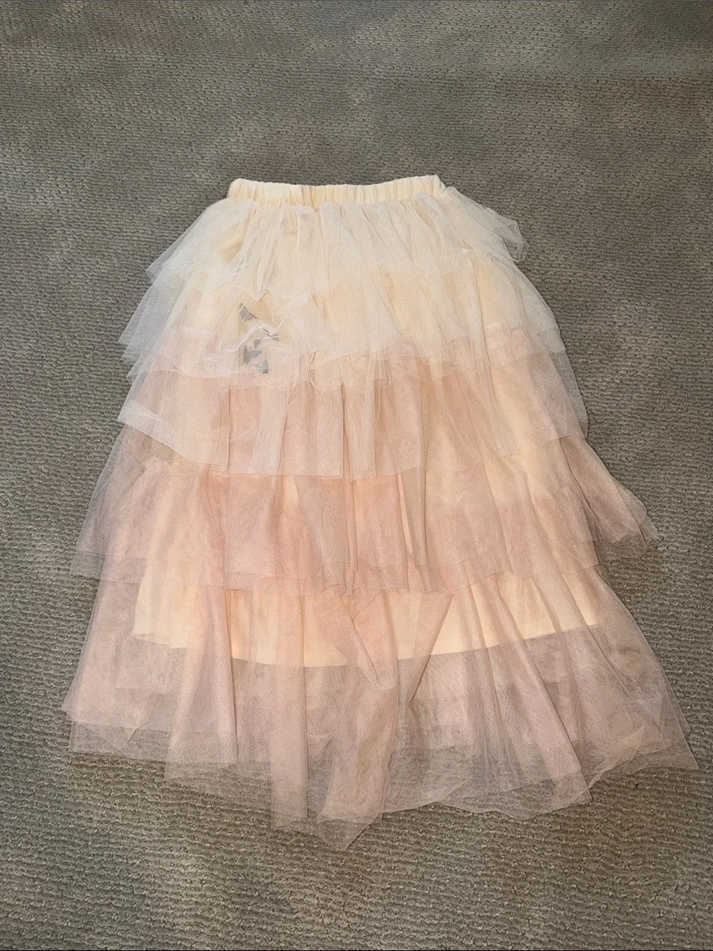 Wicked Soft Blush Tiered Tulle Skirt